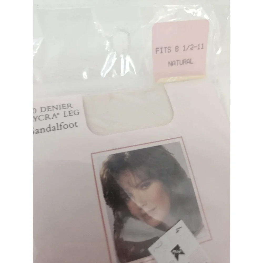 VTG Jaclyn Smith Silky Sheer Color‎ Natural Nylon Pantyhose Lycra